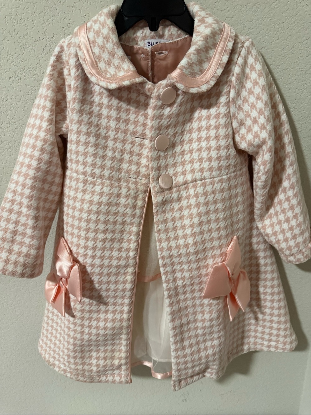 Pink Houndstooth Tulle Party Dress